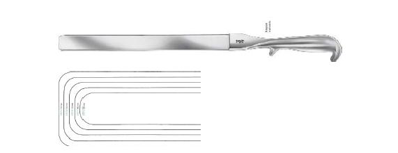 АБДОМІНАЛ. РЕТРАКТОР КУППЕР ПЛАСТ. 410X60MM